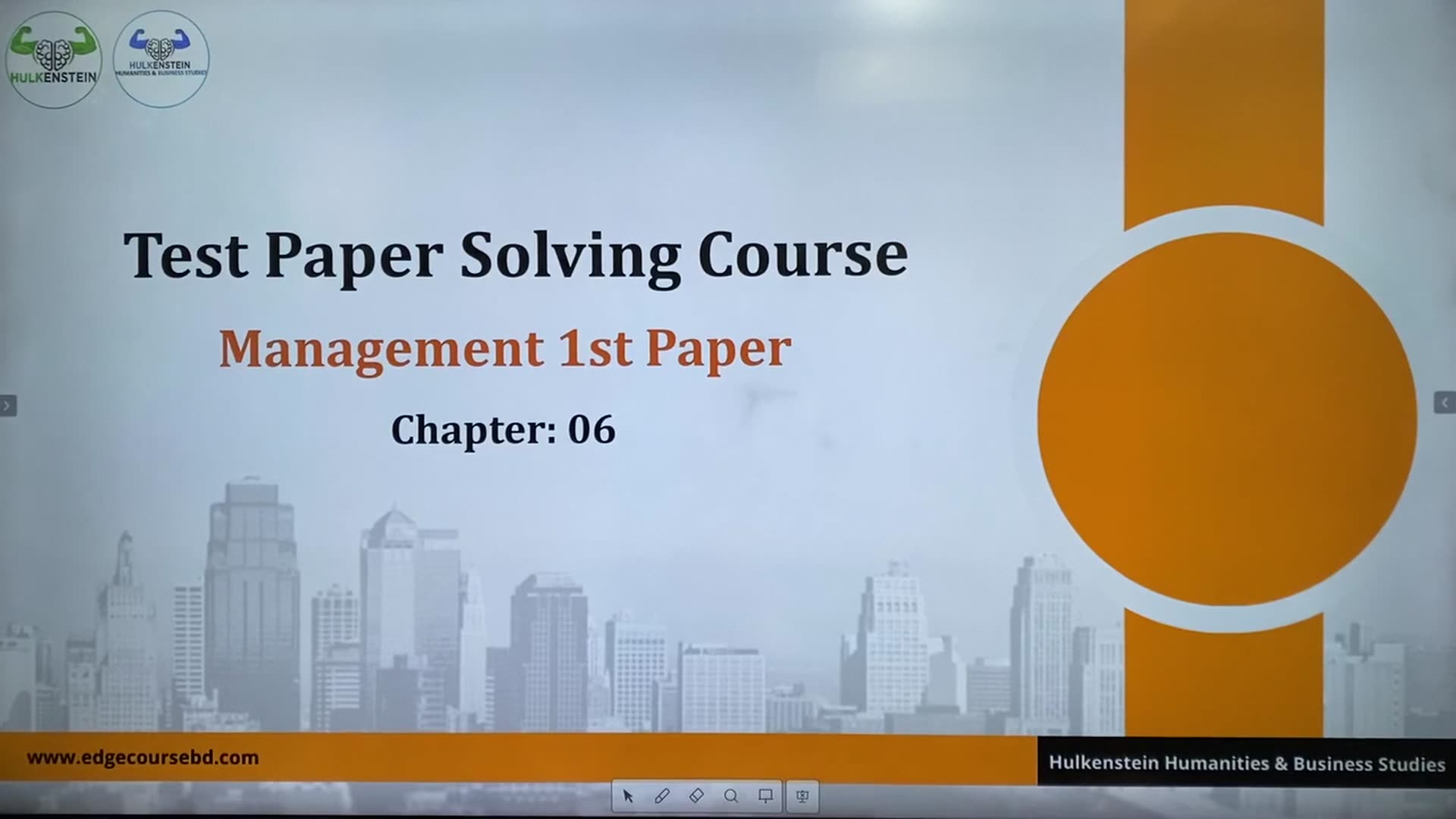 Test paper solving course - Management 1st paper - Chapter 06 - Video ...